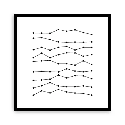 Displaced Horizontal Lines